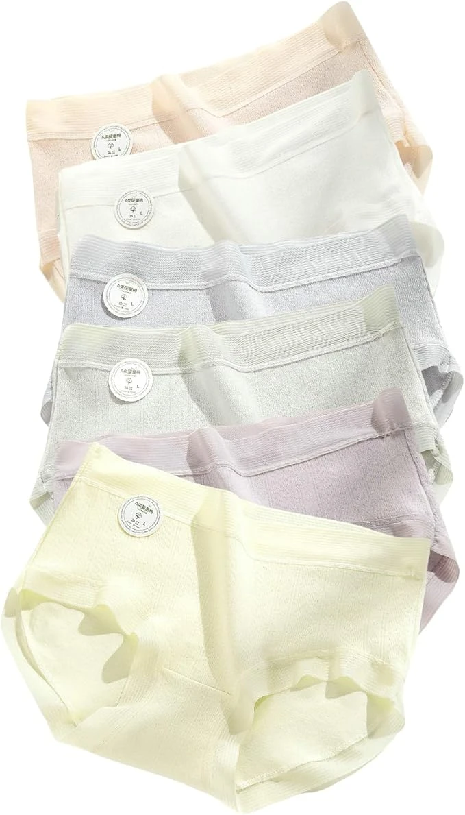 Bộ 6 quần lót nữ 100% cotton [Chất liệu tự nhiên kháng khuẩn và khử mùi]