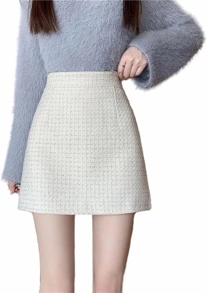 Chân váy siêu ngắn nữ, có khóa kéo, dáng ngắn, trơn, cạp cao, kiểu dáng dễ thương dành cho người lớn