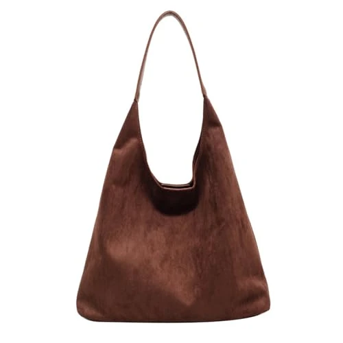 Túi da lộn dáng mềm (hobo bag) cho nữ