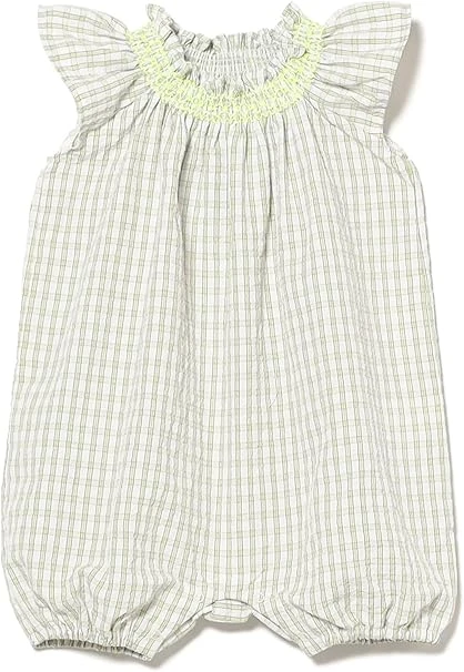 Áo liền quần cho bé, áo liền quần nhún bèo, 2026SS (70-80cm), Trẻ em