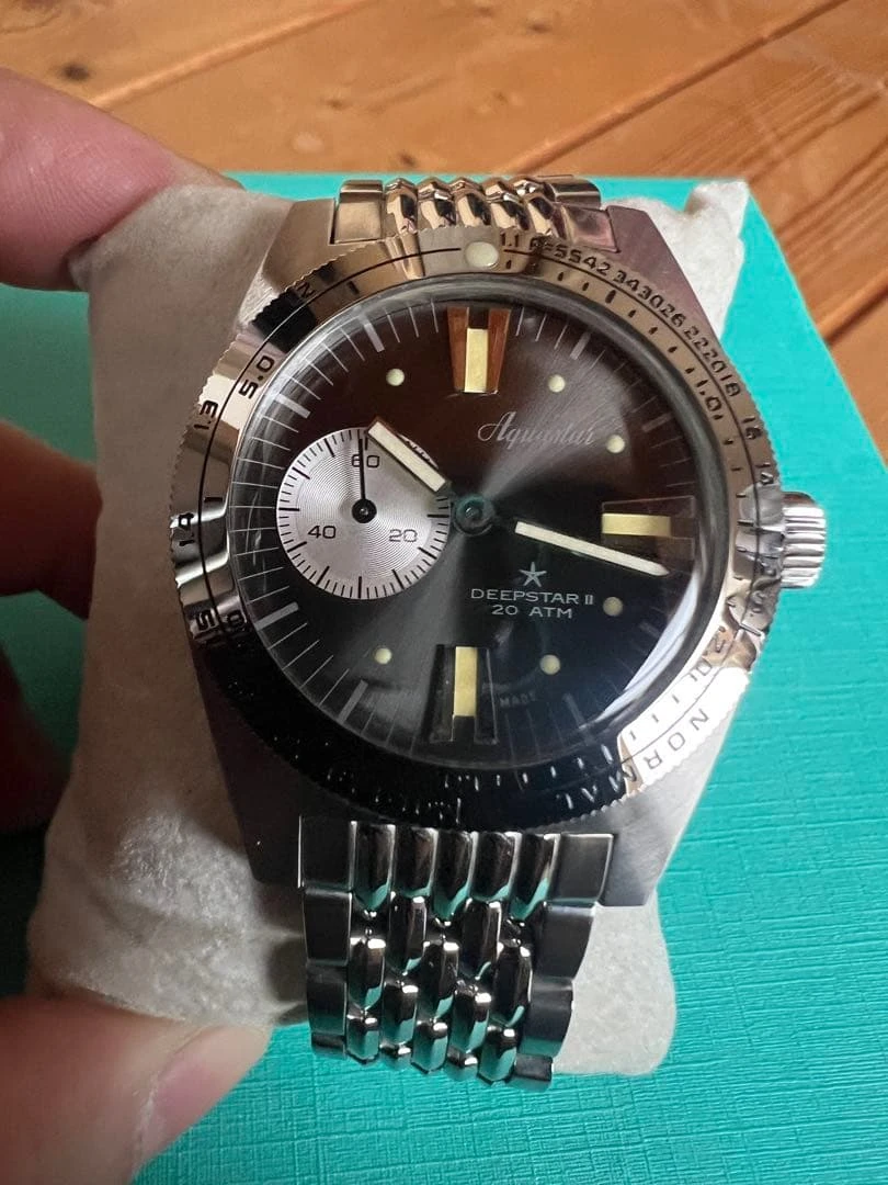 Đồng hồ Aquastar Deepstar II Automatic Thụy Sĩ, kèm đầy đủ giấy tờ và phụ kiện