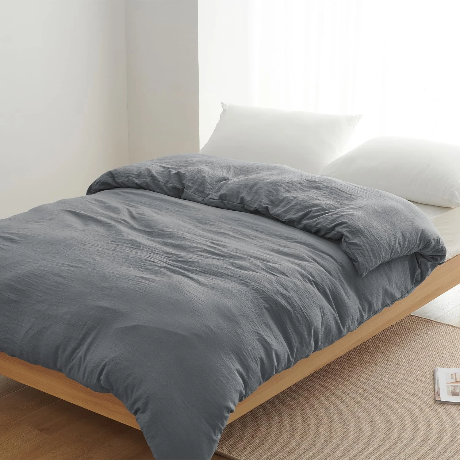 Vỏ chăn Kumori (Kumori) mềm mại, chống nhăn, có thể giặt máy, dùng được cả bốn mùa.