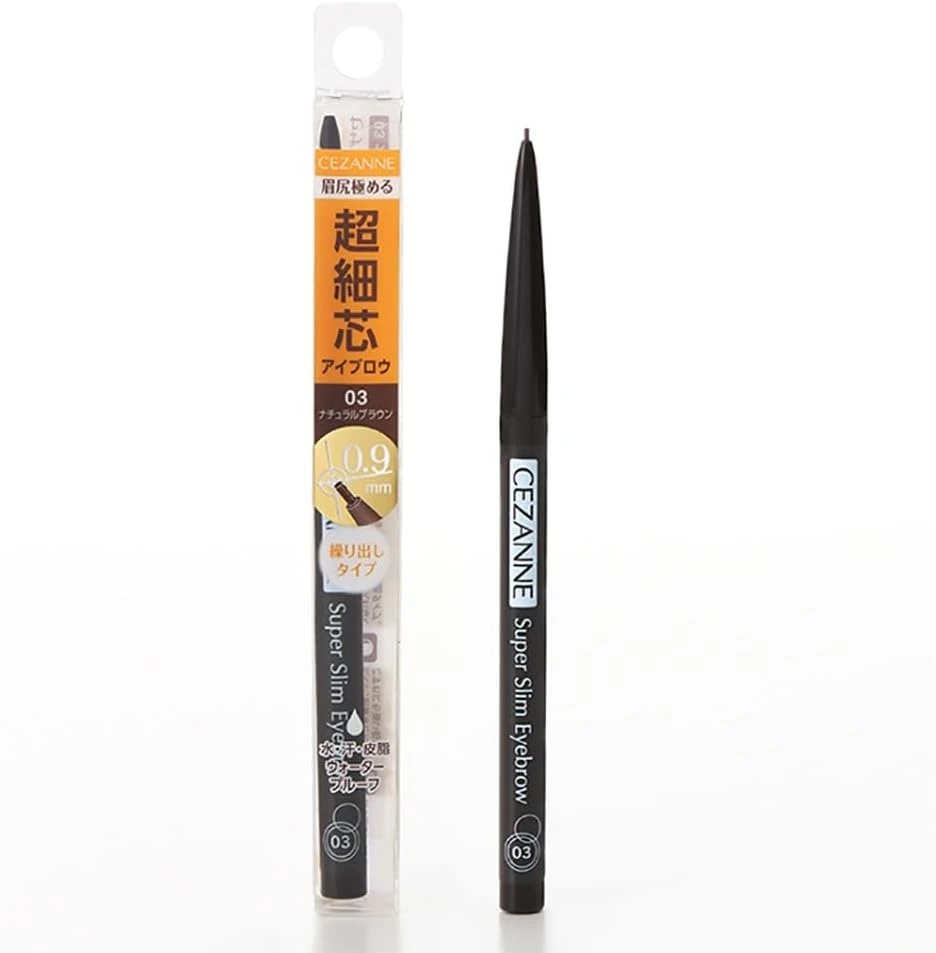 Chì kẻ lông mày siêu mảnh Cezanne 03 Nâu tự nhiên 0.02g